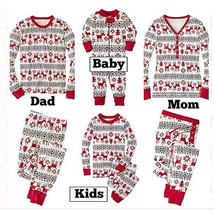 2025 Christmas Pyjamas Family Matching Adult Kids Xmas Nightwear Pajamas Pjs Set