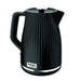 Fast-boil cordless electric kettle with fluted gloss finish and precise pour spout

