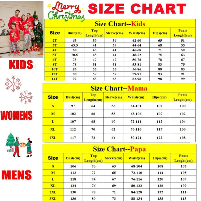 Christmas Family Matching Pyjamas Adults Kids Funny Grinch Nightwear Pajamas Pjs