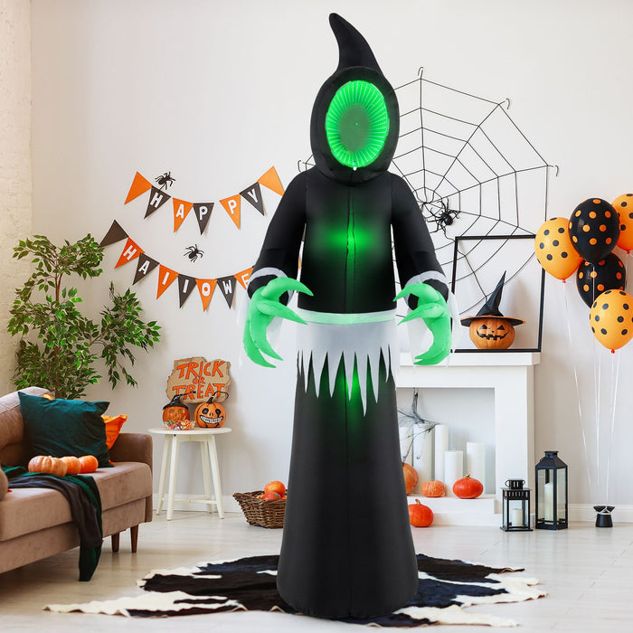 240CM Giant Blow up Ghost with Infinity Mirror Light and LED Lights