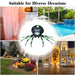 Inflatable Halloween Spide with LED Lights and Powerful Blower