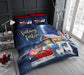 CHRISTMAS XMAS DUVET COVER SET Reversible Quilt Bedding Single Double King Size
