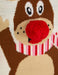 Kids Girls Christmas Jumper Waving Reindeer Pom Pom Nose Xmas Sweater Novelty