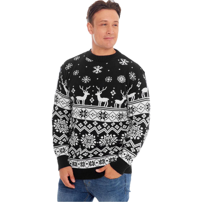 Mens Womens Family Christmas Jumper Unisex Ladies Xmas Knit Sweater Novelty