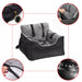 Washable Dog Car Seat Bed Pet Booster Seat Pet Travel Carrier with Safety Leash