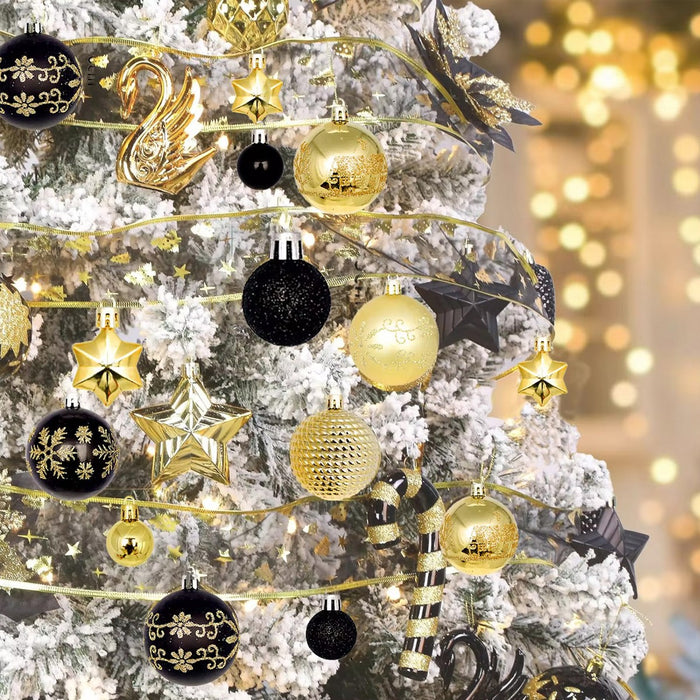 44X Large Christmas Baubles Xmas Tree Balls Decor Party Wedding Ornament Gift UK