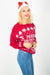 New Ladies Womens Santa Xmas Christmas Novelty Fairisle Retro Jumper Sweater