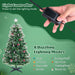150/180CM Artificial Christmas Tree with 8 Lighting Modes and Optical Fibers