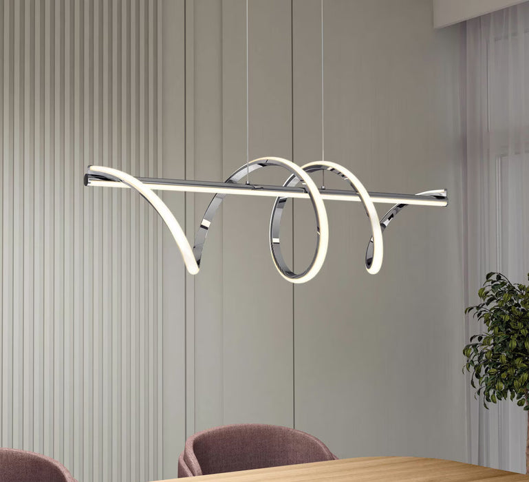 Coda LED Pendant Light in Chrome