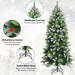 6FT Artificial Christmas Tree with Red Berries and Snow Effect