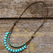 Turquoise Choker Necklace - Samanta Factory