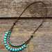 Turquoise Choker Necklace - Samanta Factory