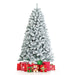 180/240 Cm Snow Flocked Artificial Christmas Tree with 600/1010 Tips