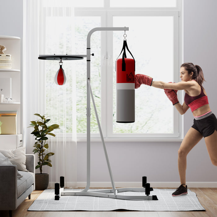 Freestanding Punching Bag & Sandbag Station – Adjustable Duo Training Stand with Pump - Samanta Factory
