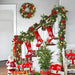 16Ft Christmas Garland with Lights Pre Lit for Door Wreath Stair Fireplace Tree