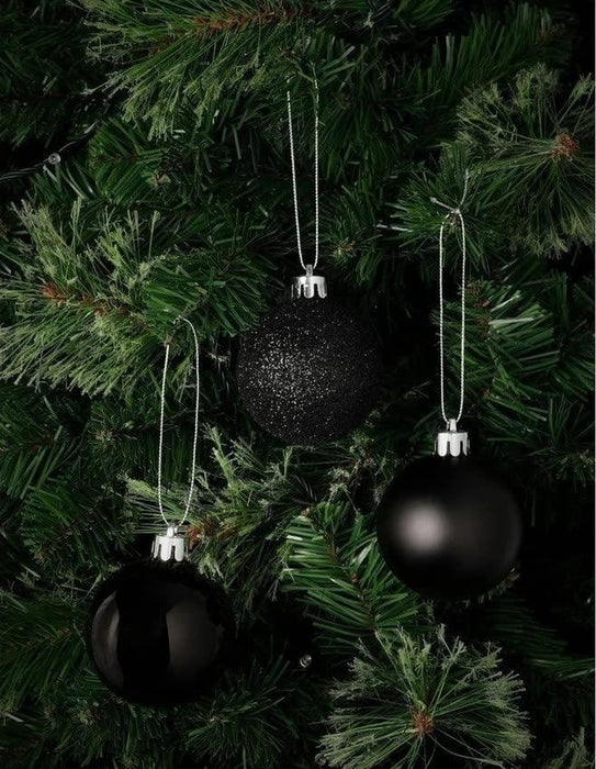 Christmas Baubles Hanging Decoration Shiny Glitter Balls Xmas Tree Ornament 50Mm