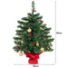 2FT 60Cm PVC Artificial Christmas Tree with LED Lights