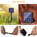 20LED Solar Powered Retro Bulb String Lights Garden Outdoor Fairy Christmas Lamp