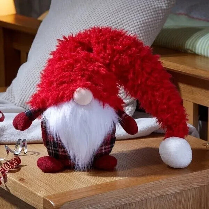 Christmas Gonk Decoration Nordic Santa Large Ornament Soft Plush Red Xmas Decor