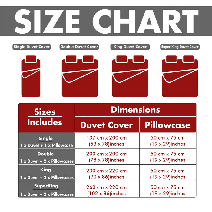 Xmas Duvet Quilt Cover Pillowcase Soft Reversible Printed Bedding Set All Size