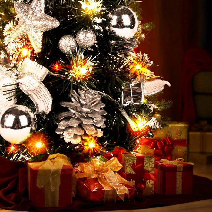 40Cm Tabletop Artificial Small Mini Christmas Tree LED Lights Ornament Xmas Gift