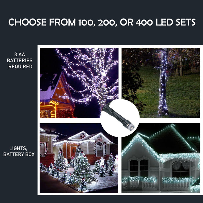 Battery Operated Fairy Lights with Timer Christmas Tree Indooroutdoor Xmas Decor