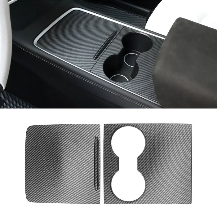 Car Central Control Panel Cover Trim for Tesla Model 3 Y Protection Retrofit Film Interior Decoration Console Sticker Accessorie