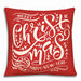 Soft cotton Christmas cushion cover with tree and snowflake design