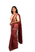 Handwoven Sambalpuri Ikat Saree with Shankha, Chakra, and Phula motifs in cotton and silk blend from Odisha
