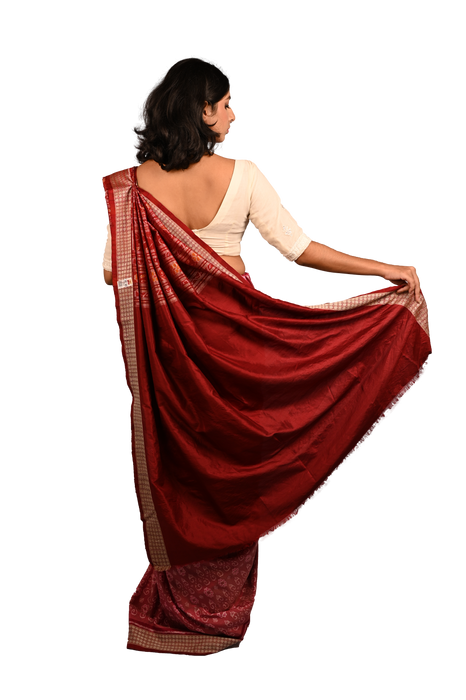 Sambalpuri Saree – Authentic Bandha Ikat with Traditional Odia Motifs