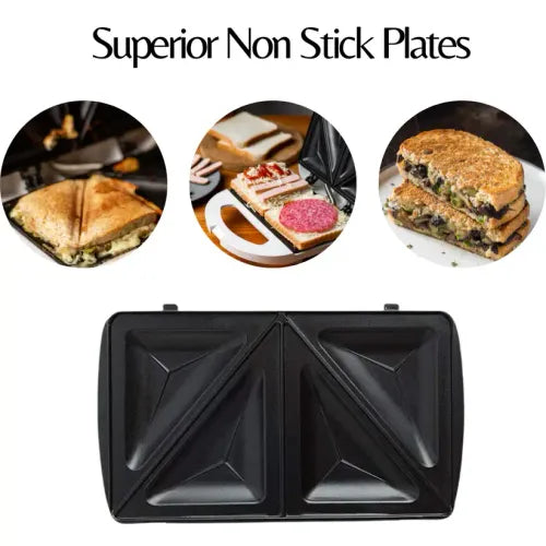 Domestic King 2 Slice White Sandwich Maker 750W- DK180100 - Samanta Factory