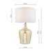 Lolek Silver Glass Dual Light Table Lamp