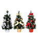 40Cm Tabletop Artificial Small Mini Christmas Tree LED Lights Ornament Xmas Gift