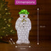 Neo Snowman Snow Dog LED Light up Acrylic Christmas Festive Decoration Outdoor