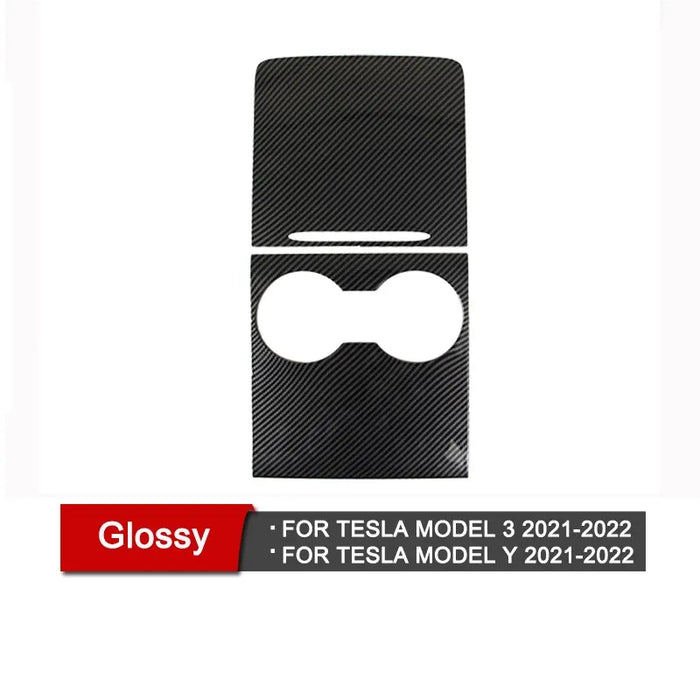 Dashboard Cover for Tesla Model 3 Y Car Door Trim Center Console Carbon Fiber ABS Stickers Interior Accessories 2017-2021 2022