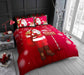 CHRISTMAS XMAS DUVET COVER SET Reversible Quilt Bedding Single Double King Size