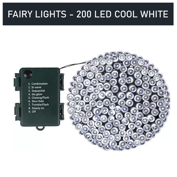 Battery Operated Fairy Lights with Timer Christmas Tree Indooroutdoor Xmas Decor