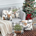 4-Pack Vintage Christmas Throw Pillow Covers Cushion Home Decor UK Stock