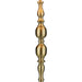 Madrid Antique Brass Floor Lamp with Faux Silk Shade