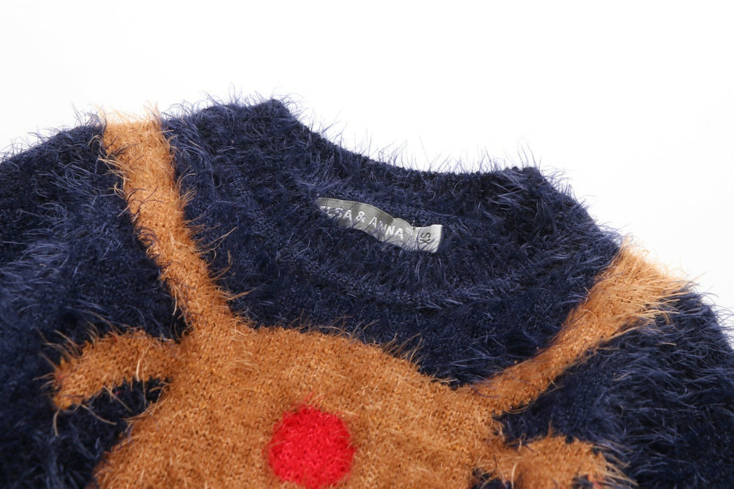 ELSA & ANNA UK Unisex Children Christmas Jumper Boys Girls Jumpers Sweater BLU12