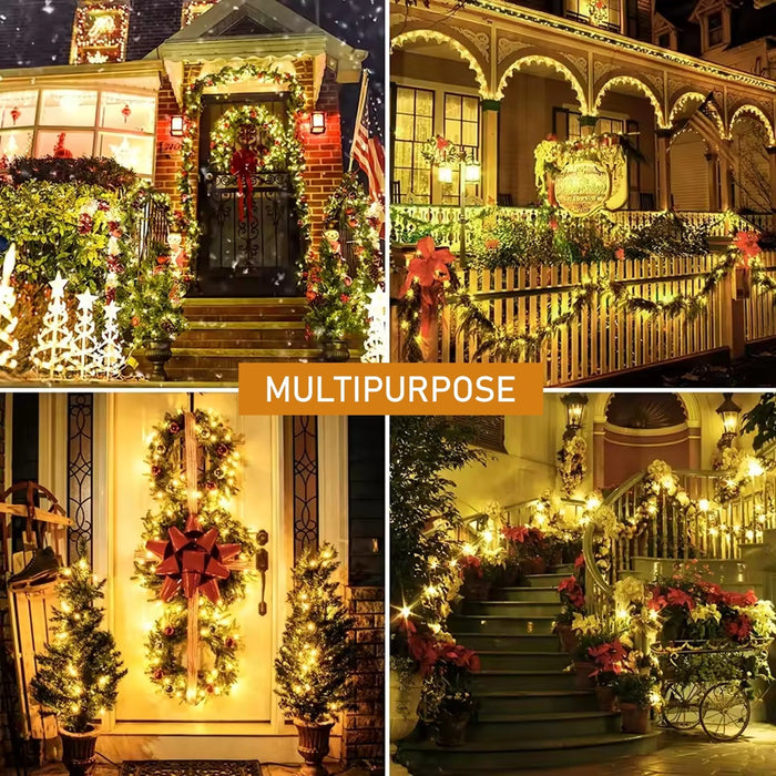 Battery Operated Fairy Lights with Timer Christmas Tree Indooroutdoor Xmas Decor