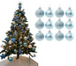 12Pc Christmas Tree Baubles, Tree Decorations, Xmas Bauble Decorations/Or