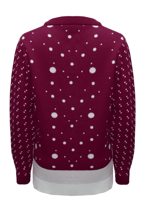 LADIES KNITTED RUDOLPH REINDEER XMAS WOMENS CHRISTMAS NOVELTY JUMPER SWEATER TOP