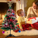 60Cm Desktop Mini Small Christmas Tree with LED Lights Table Top Xmas Tree Decor
