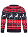 Kids Girls Christmas Jumper Snow Reindeer Nordic Fairisle Xmas Sweater Novelty
