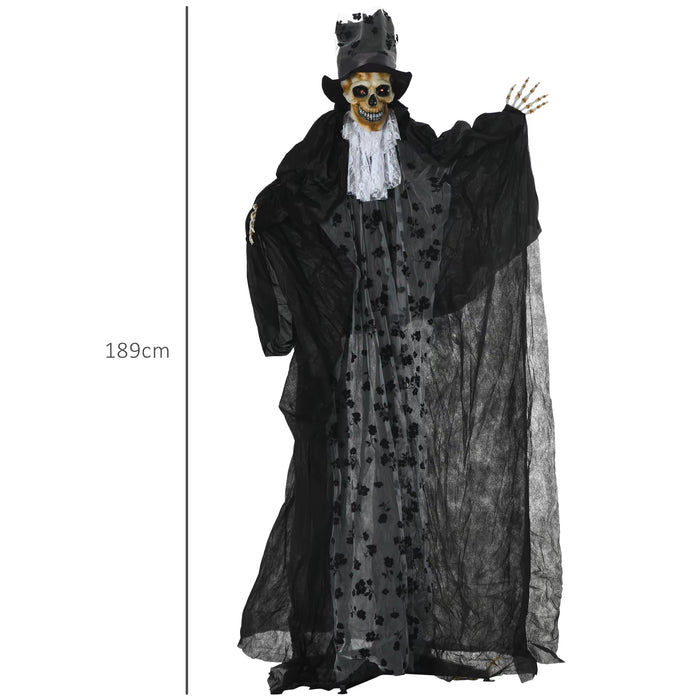 189Cm Animated Prop Ghost Bridegroom, Indoor Halloween Decorations