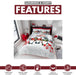 Xmas Duvet Quilt Cover Pillowcase Soft Reversible Printed Bedding Set All Size