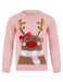 Kid'S Girl'S Christmas Jumper Sequin Reindeer Knitted Xmas Pullover Sweater Top