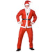 Adult Santa Claus Costume Suit Beard Hat Father Christmas Fancy Dress Mens Xmas