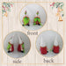 2 Pieces Christmas Gnomes Decorations Grinch Christmas Decorations Green Bread